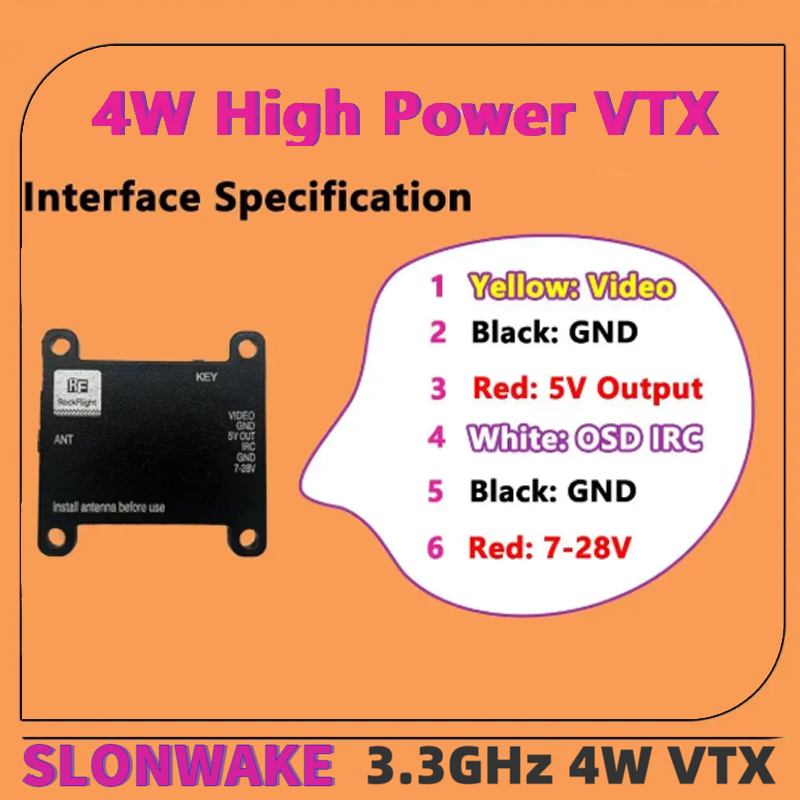 SLONWAKE FPV 3.3G 16CH 4000mW  - Fpv Drone Antenna incelemesi ve fiyatı